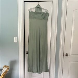 ELSA Strapless Sage Green Dress